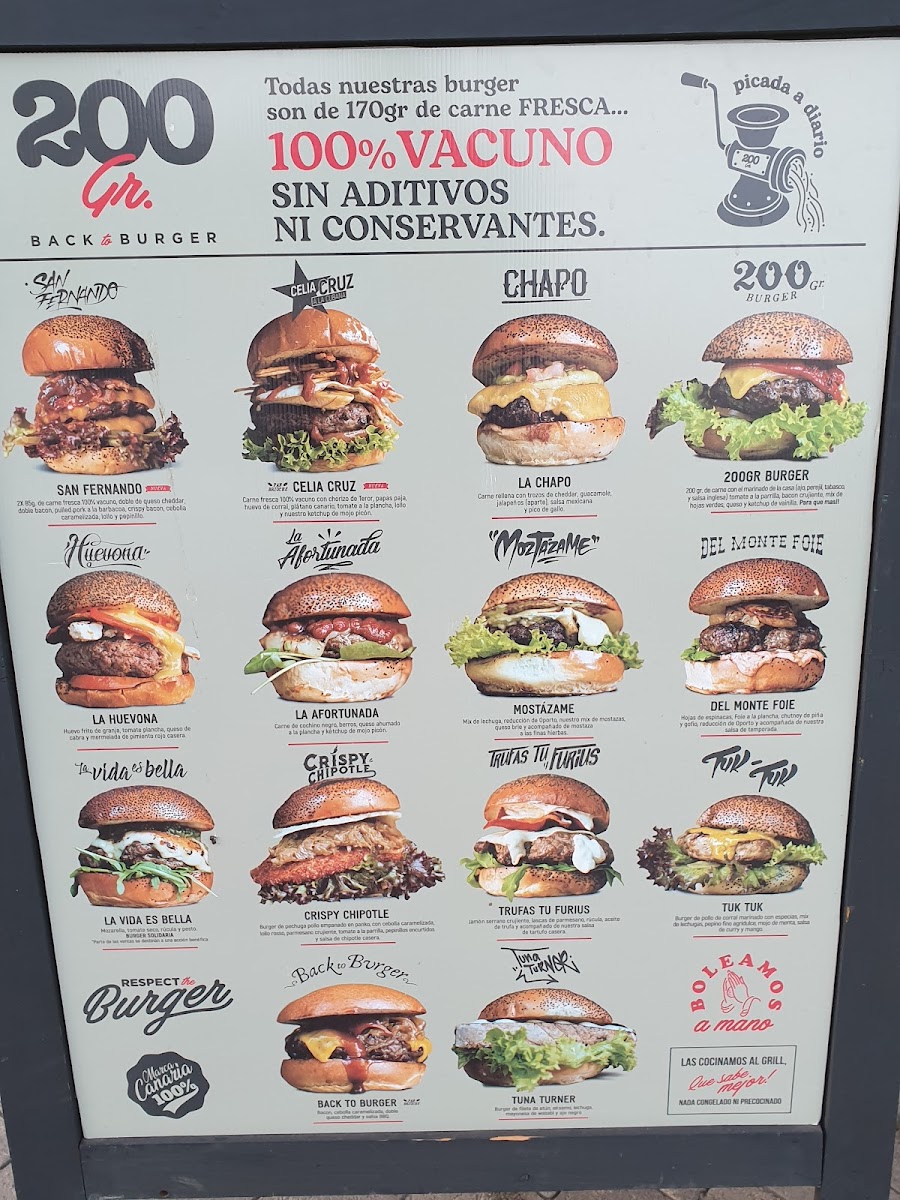 Menu 200 Gramos Burger San Fernando-10