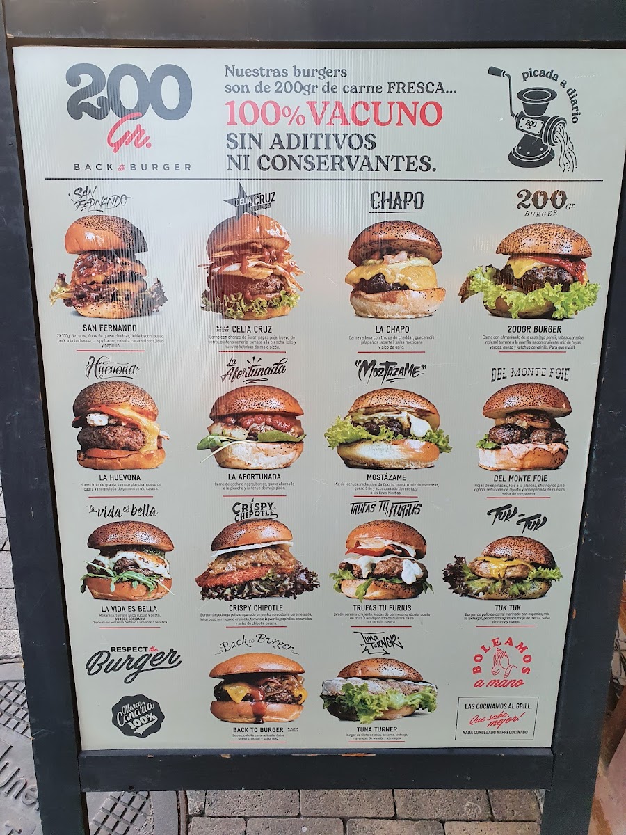 Menu 200 Gramos Burger San Fernando-7